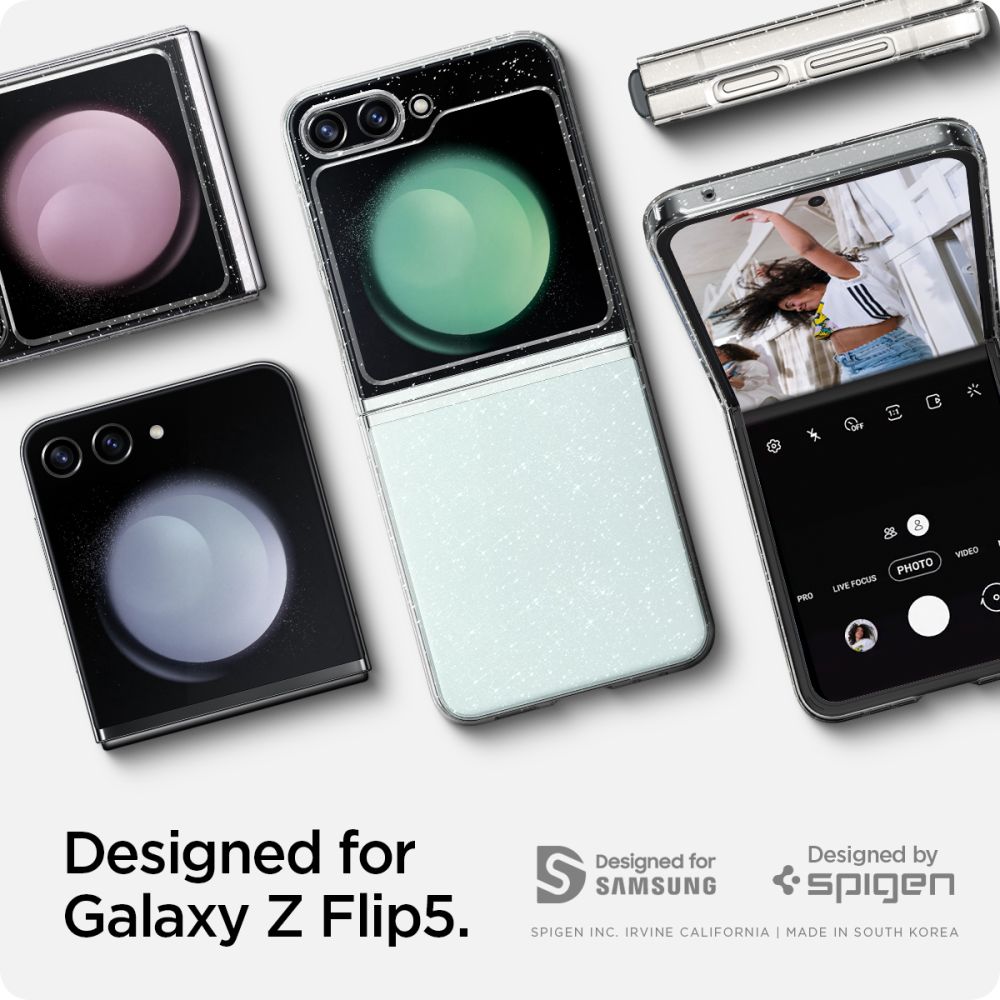 Pokrowiec Spigen Airskin Glitter przeroczyste SAMSUNG Galaxy Z Flip 5 5G / 6