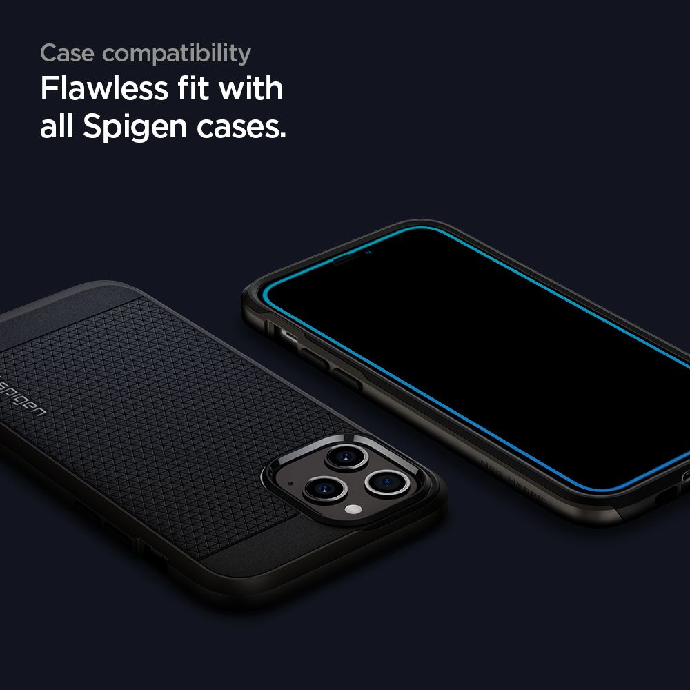 Szko hartowane Spigen Alm Glass Fc 2-pack Czarne APPLE iPhone 12 Pro Max / 4