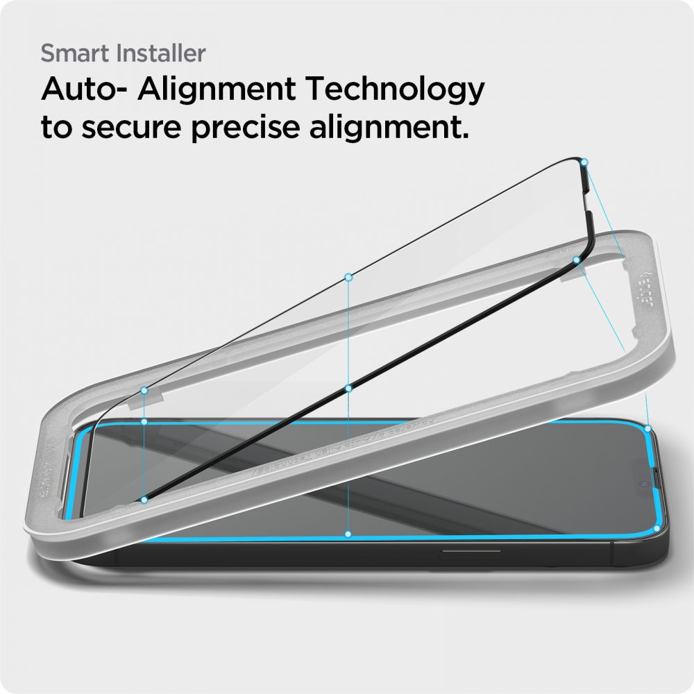 Szko hartowane Spigen Alm Glass Fc 2-pack czarne APPLE iPhone 13 Pro Max / 5