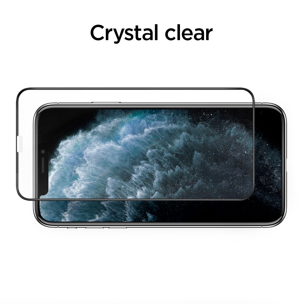 Szko hartowane Spigen Alm Glass Fc Czarne APPLE iPhone 11 Pro Max / 5