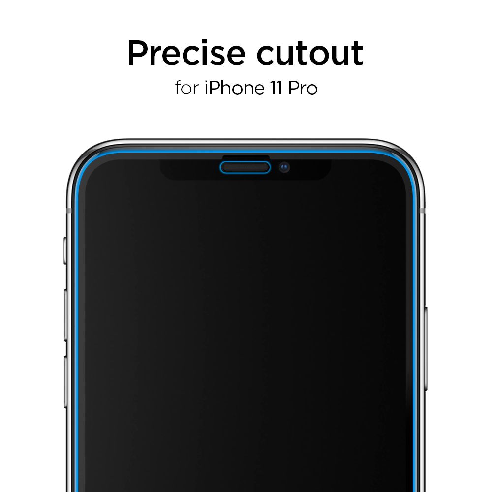 Szko hartowane Spigen Alm Glass Fc Czarne APPLE iPhone 11 Pro Max / 6