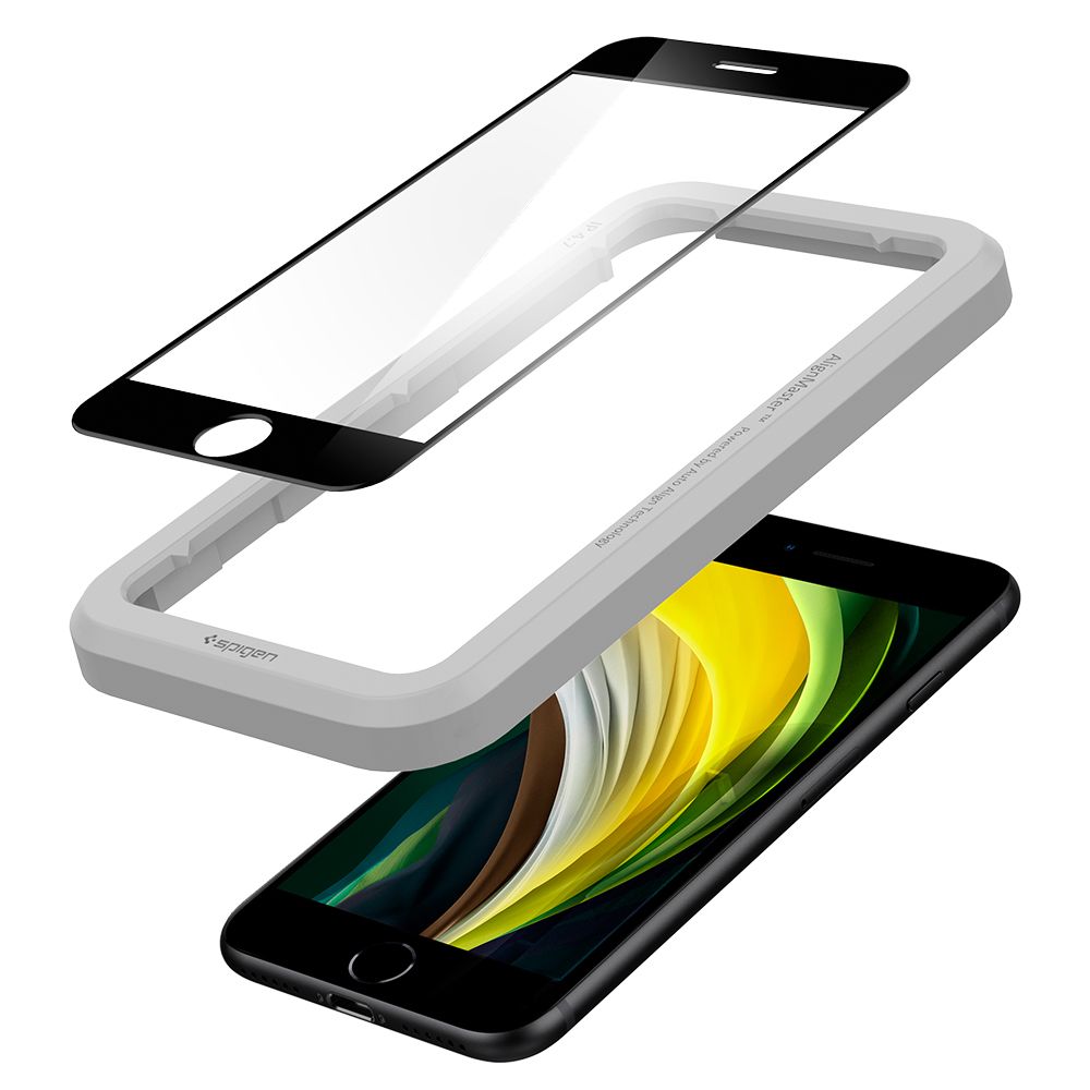 Szko hartowane Spigen Alm Glass Fc Czarne APPLE iPhone 7 / 4