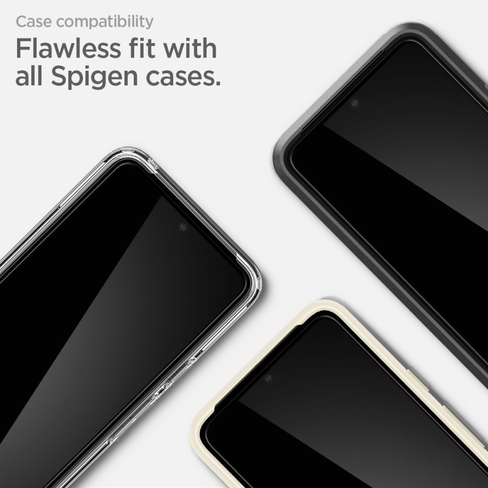 Szko hartowane Spigen Alm Glass Fc czarne APPLE iPhone SE 2020 / 12