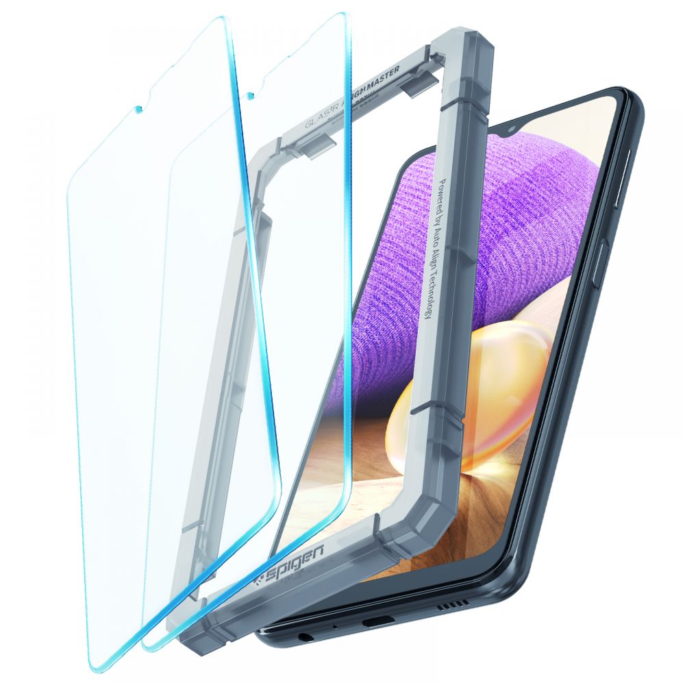 Szko hartowane Spigen Alm Glas.tr Slim 2-pack SAMSUNG Galaxy A32 5G / 9