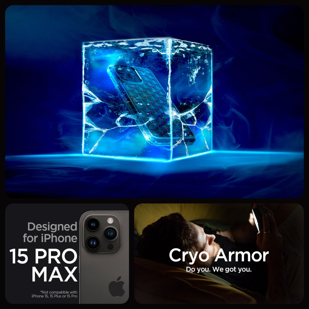 Pokrowiec Spigen Cryo Armor Cryo czerwone APPLE iPhone 15 Pro Max / 12