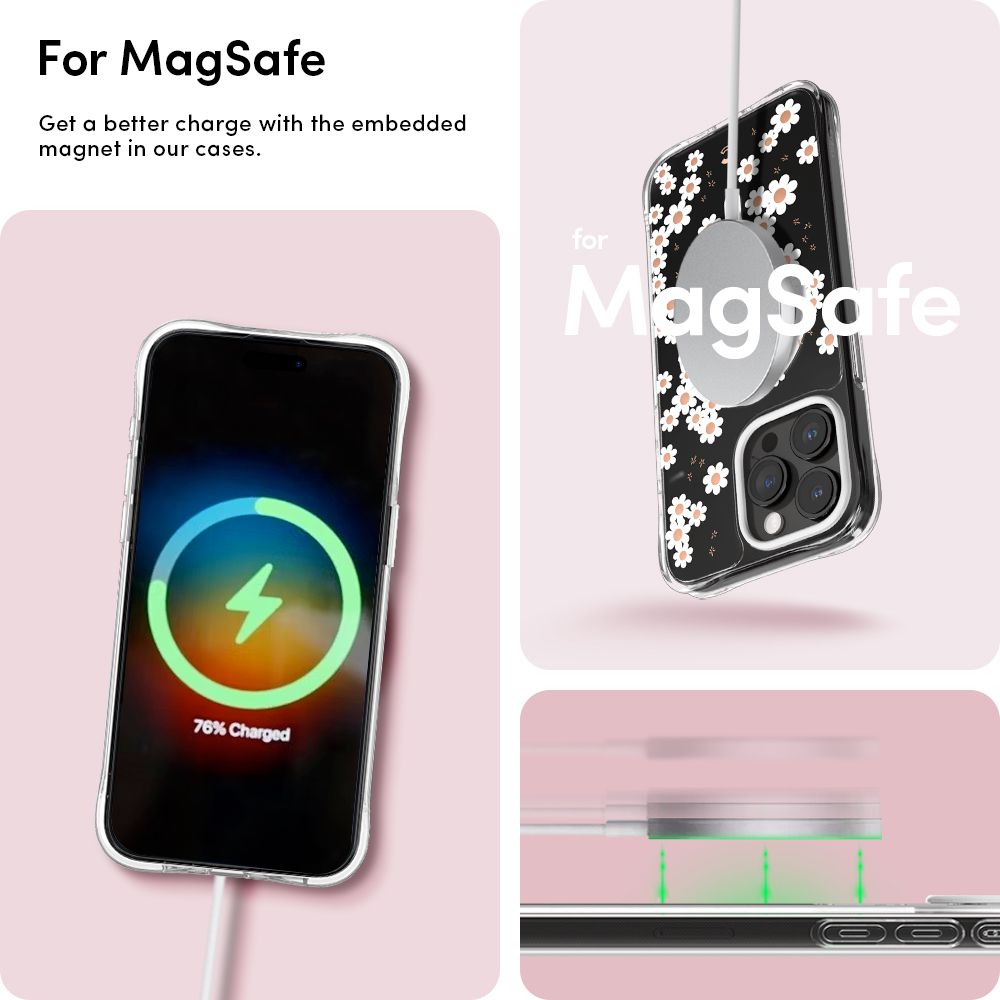 Pokrowiec Spigen Cyrill Cecile Mag Magsafe White daisy APPLE iPhone 15 Pro / 12
