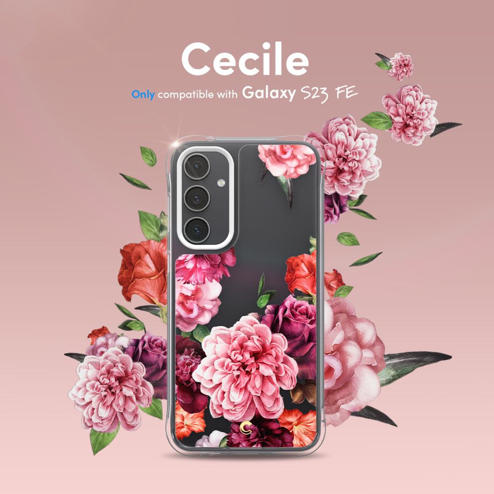 Pokrowiec Spigen Cyrill Cecile Rose floral SAMSUNG Galaxy S23 FE / 2