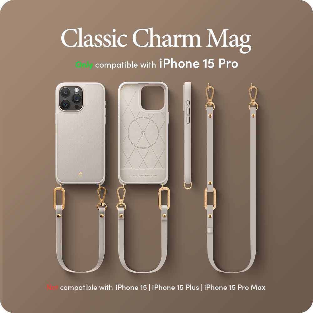 Pokrowiec Spigen Cyrill Classic Charm Mag Magsafe cream APPLE iPhone 15 Pro / 10