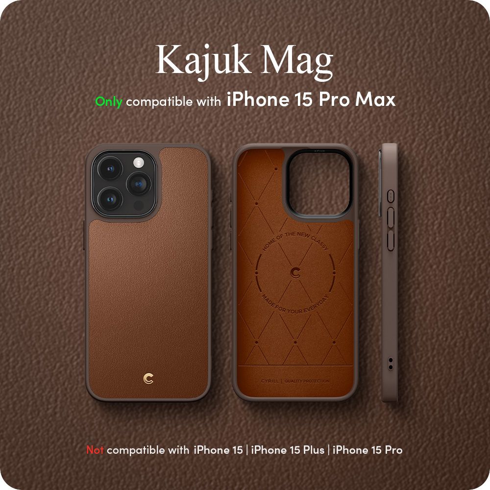 Pokrowiec Spigen Cyrill Kajuk Mag Magsafe brzowe APPLE iPhone 15 Pro Max / 11