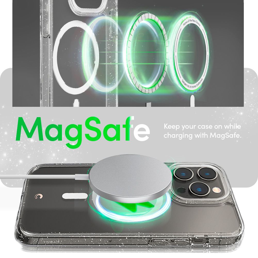 Pokrowiec Spigen Cyrill Shine Mag Magsafe Glitter przeroczyste APPLE iPhone 14 Pro Max / 12