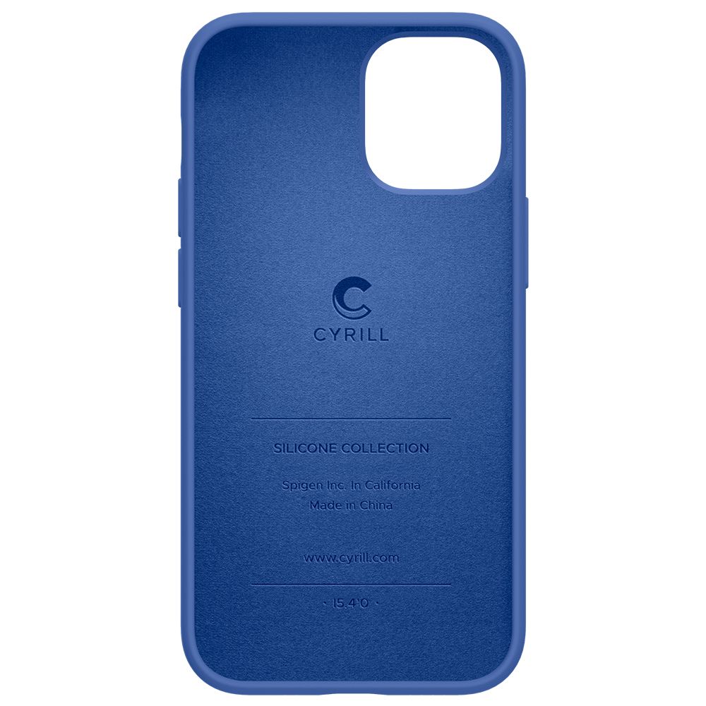 Pokrowiec Spigen Cyrill Silicone Linen Niebieskie APPLE iPhone 12 Mini / 4