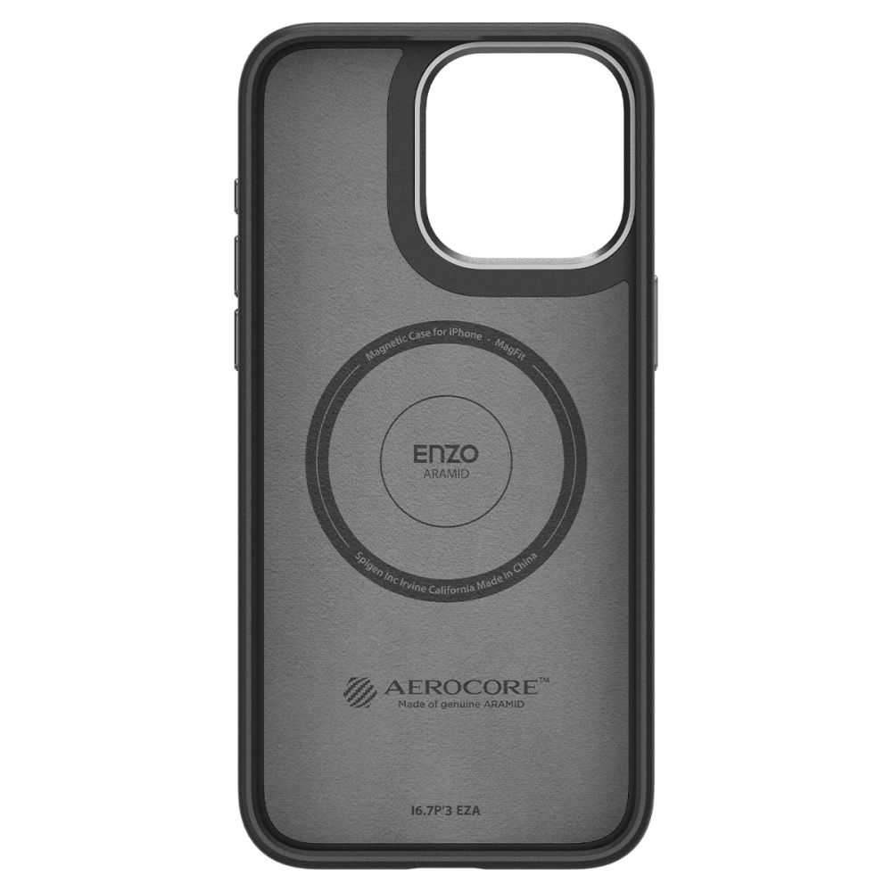 Pokrowiec Spigen Enzo Aramid Mag Magsafe czarne APPLE iPhone 15 Pro Max / 4