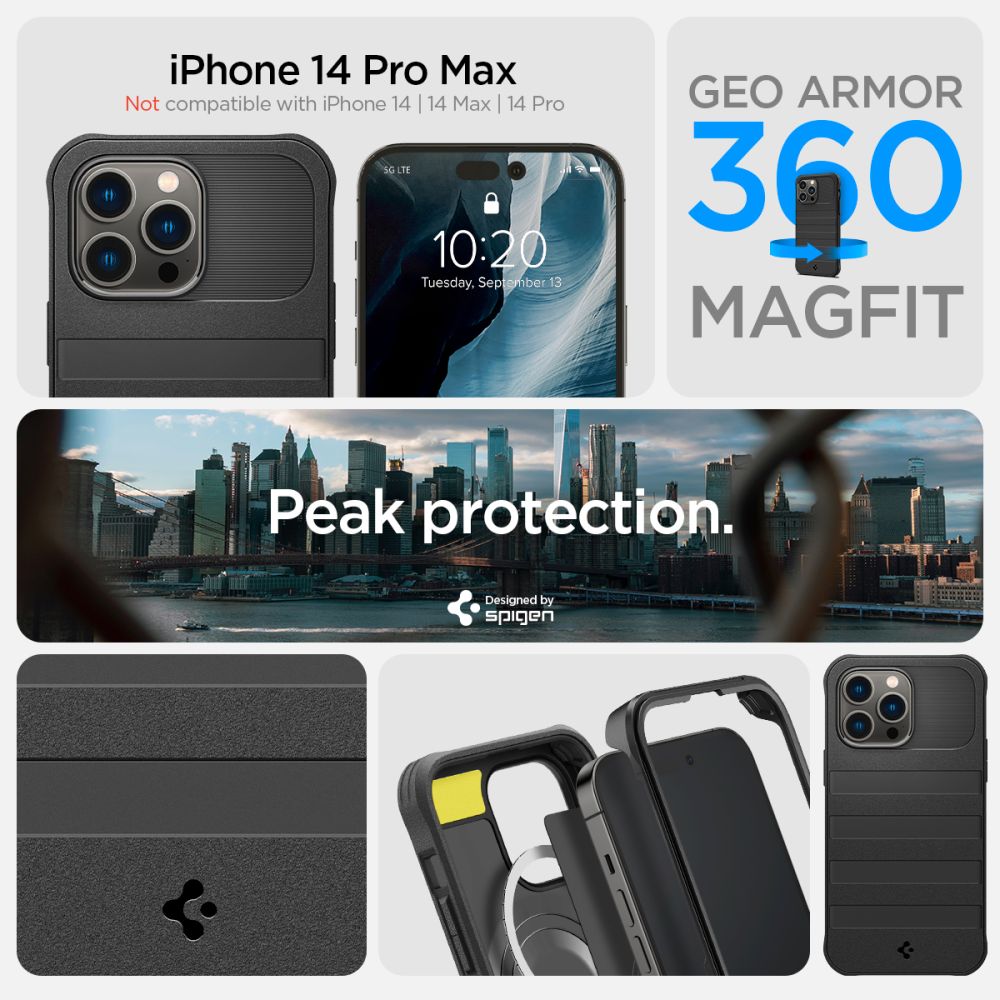 Pokrowiec Spigen Geo Armor 360 Mag Magsafe czarne APPLE iPhone 14 Pro Max / 9