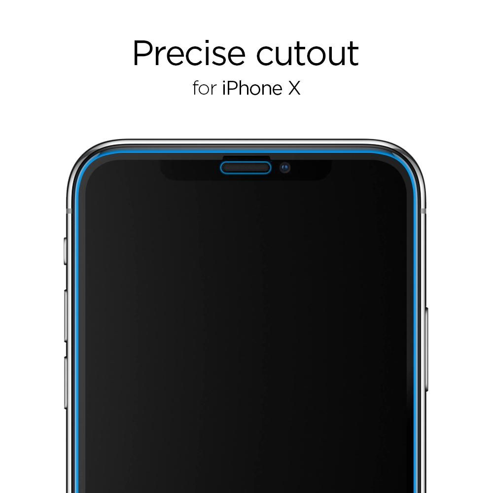 Szko hartowane Spigen Glass FC 2-pack Czarne APPLE iPhone 11 Pro / 2