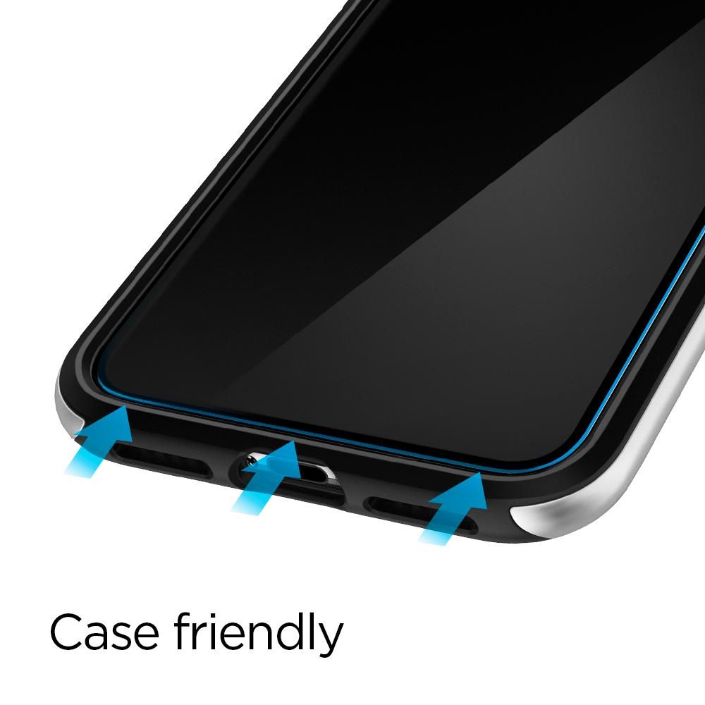 Szko hartowane Spigen Glass FC 2-pack Czarne APPLE iPhone 11 Pro / 6