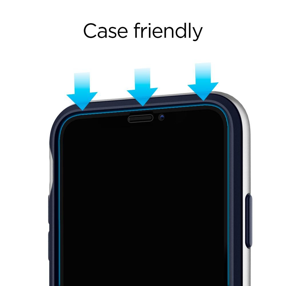 Szko hartowane Spigen Glass FC 2-pack Czarne APPLE iPhone 11 Pro / 7