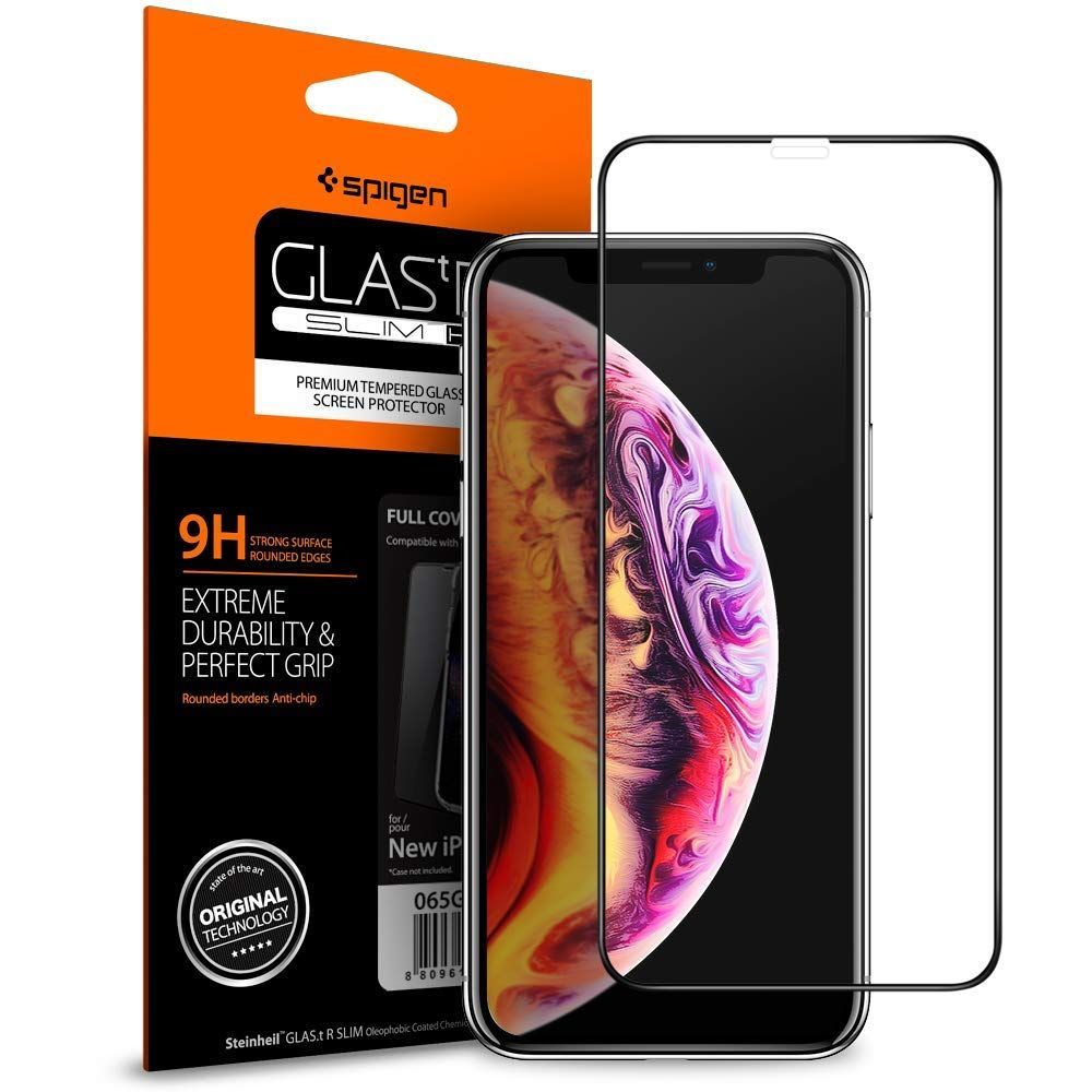 Szko hartowane Spigen Glass FC Czarne APPLE iPhone 11 Pro