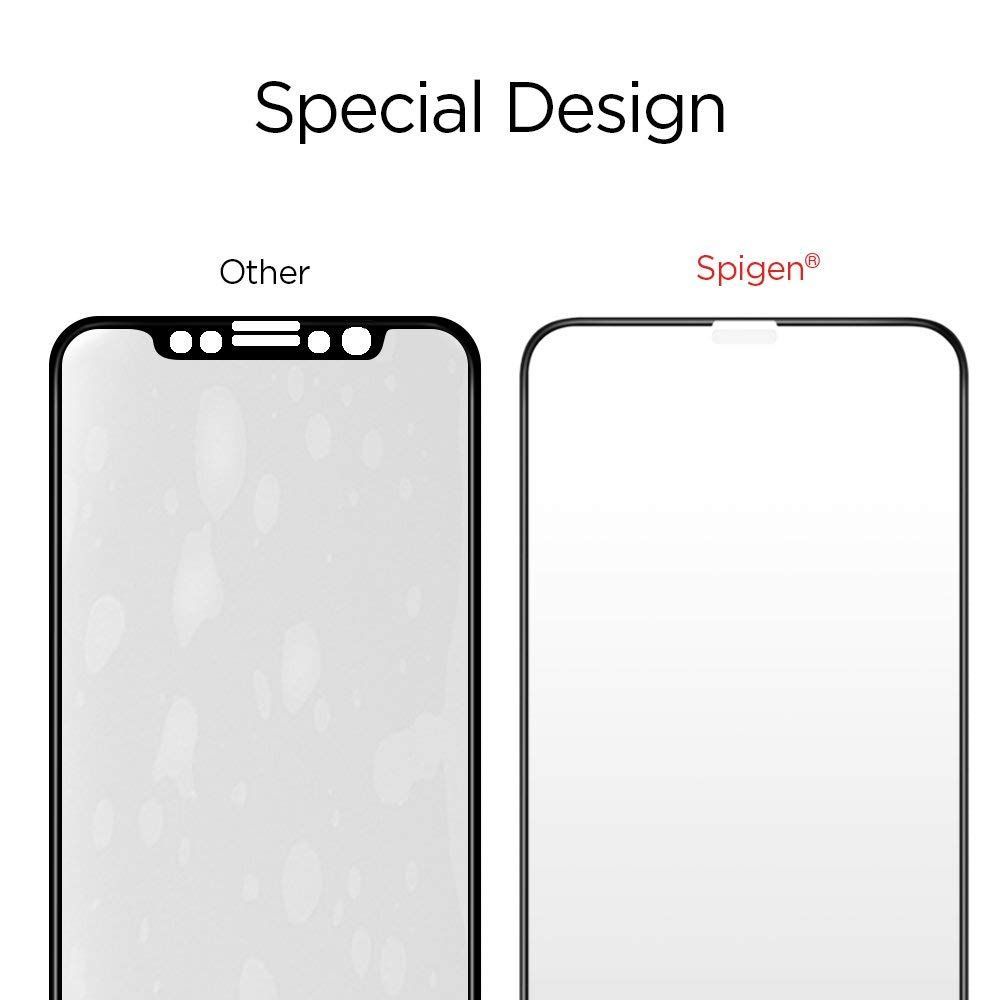Szko hartowane Spigen Glass FC Czarne APPLE iPhone 11 Pro / 5
