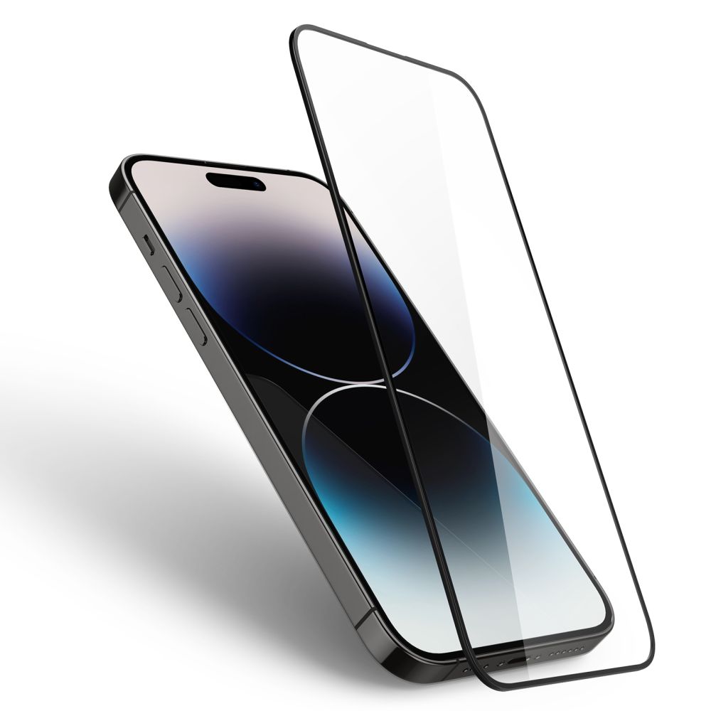 Szko hartowane Spigen Glass FC czarne APPLE iPhone 14 Pro / 4