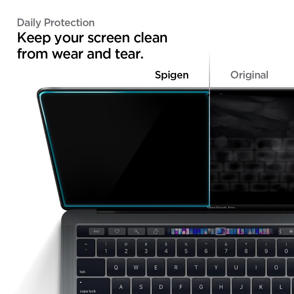 Szko hartowane Spigen Glass FC Czarne APPLE MacBook Air 13 / 3