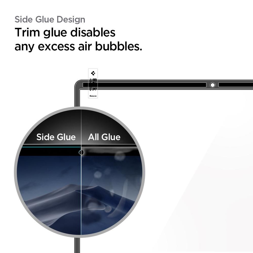 Szko hartowane Spigen Glass FC Czarne APPLE MacBook Air 13 / 4