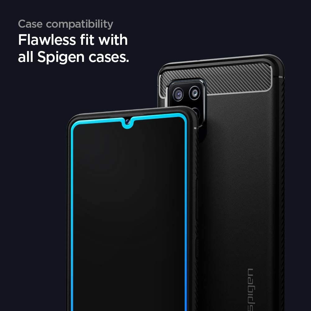 Szko hartowane Spigen Glass FC czarne SAMSUNG Galaxy A42 5G / 2