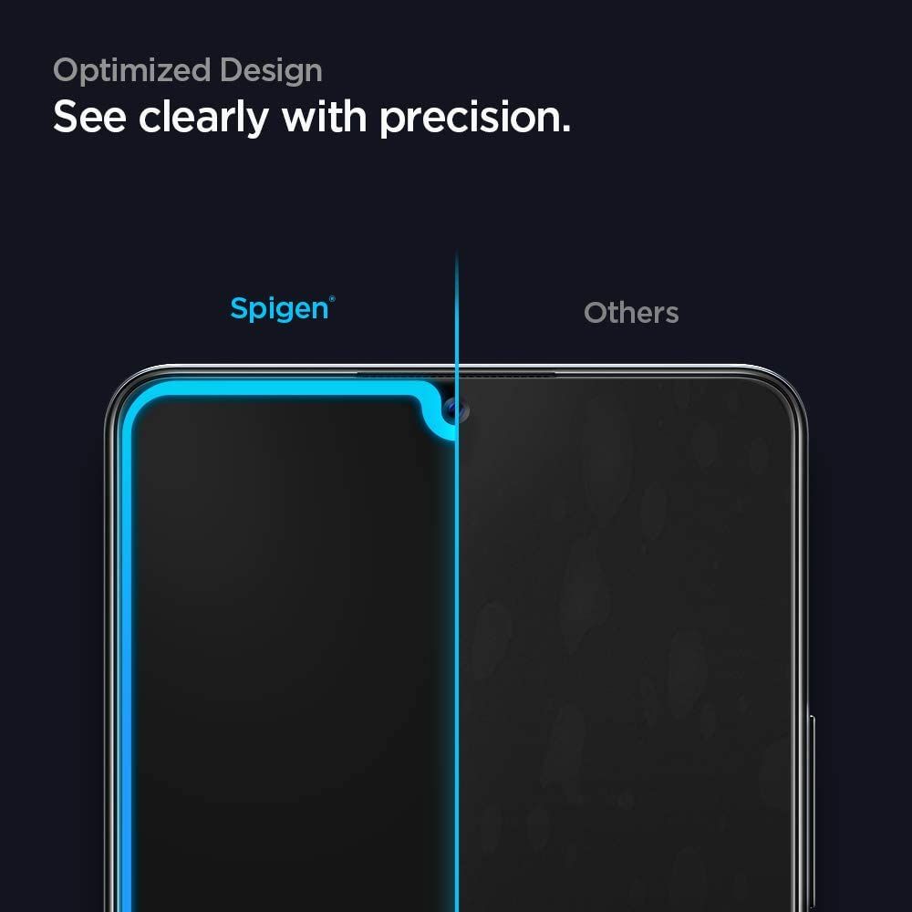 Szko hartowane Spigen Glass FC czarne SAMSUNG Galaxy A42 5G / 3