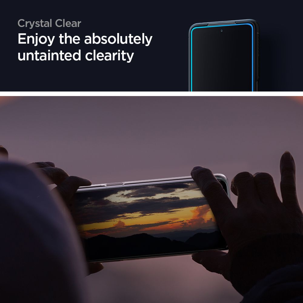 Szko hartowane Spigen Glass FC czarne Xiaomi Mi 10T Lite 5G / 6