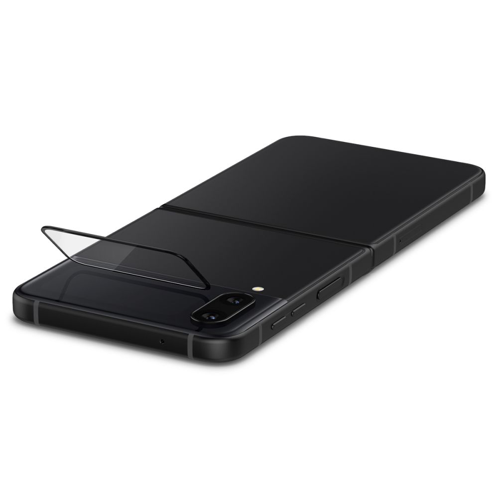 Szko hartowane Spigen Glass FC Ez Fit + Hinge Film 2-pack czarne SAMSUNG Galaxy Z Flip 4 / 4