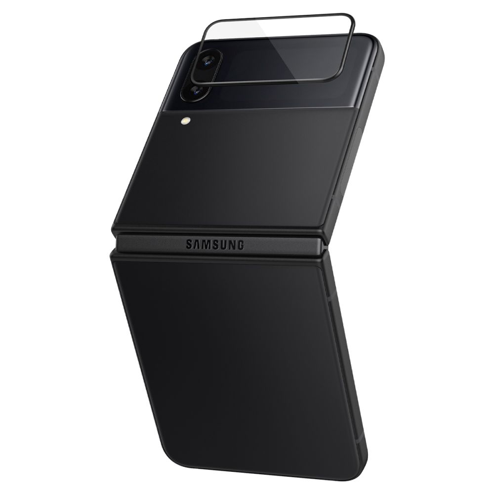 Szko hartowane Spigen Glass FC Ez Fit + Hinge Film 2-pack czarne SAMSUNG Galaxy Z Flip 4 / 8