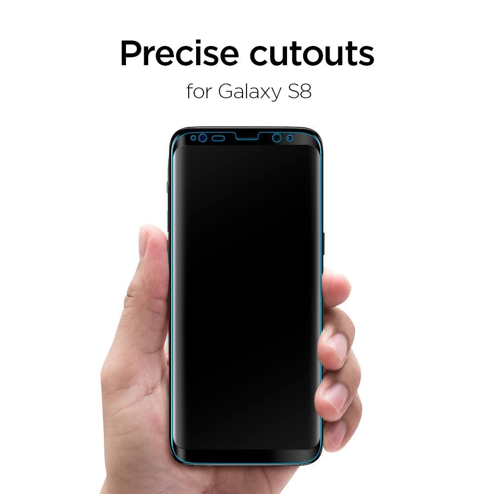 Szko hartowane Spigen Glas.tr Case Friendly Czarne SAMSUNG Galaxy S8 / 6