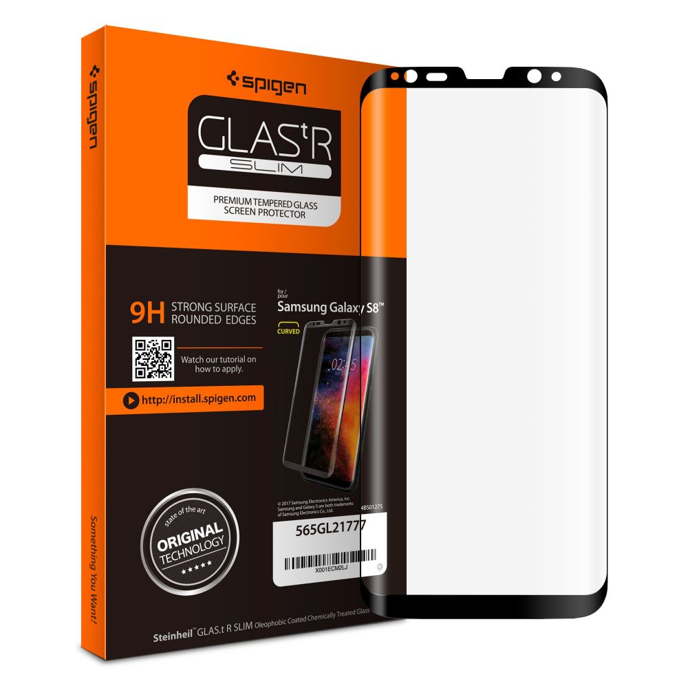 Szko hartowane Spigen Glas.tr Case Friendly Czarne SAMSUNG Galaxy S8 / 9