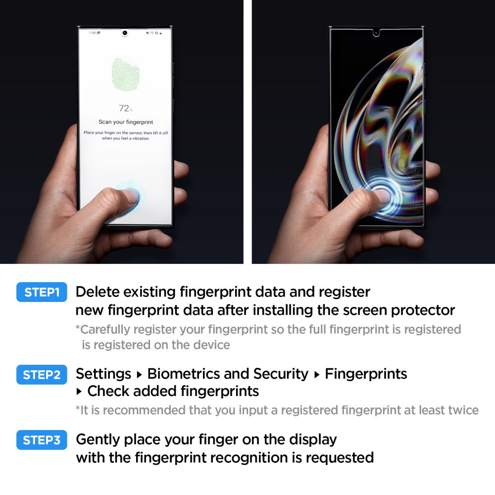 Szko hartowane Spigen Glas.tr Platinum przeroczyste SAMSUNG Galaxy S23 Ultra / 10