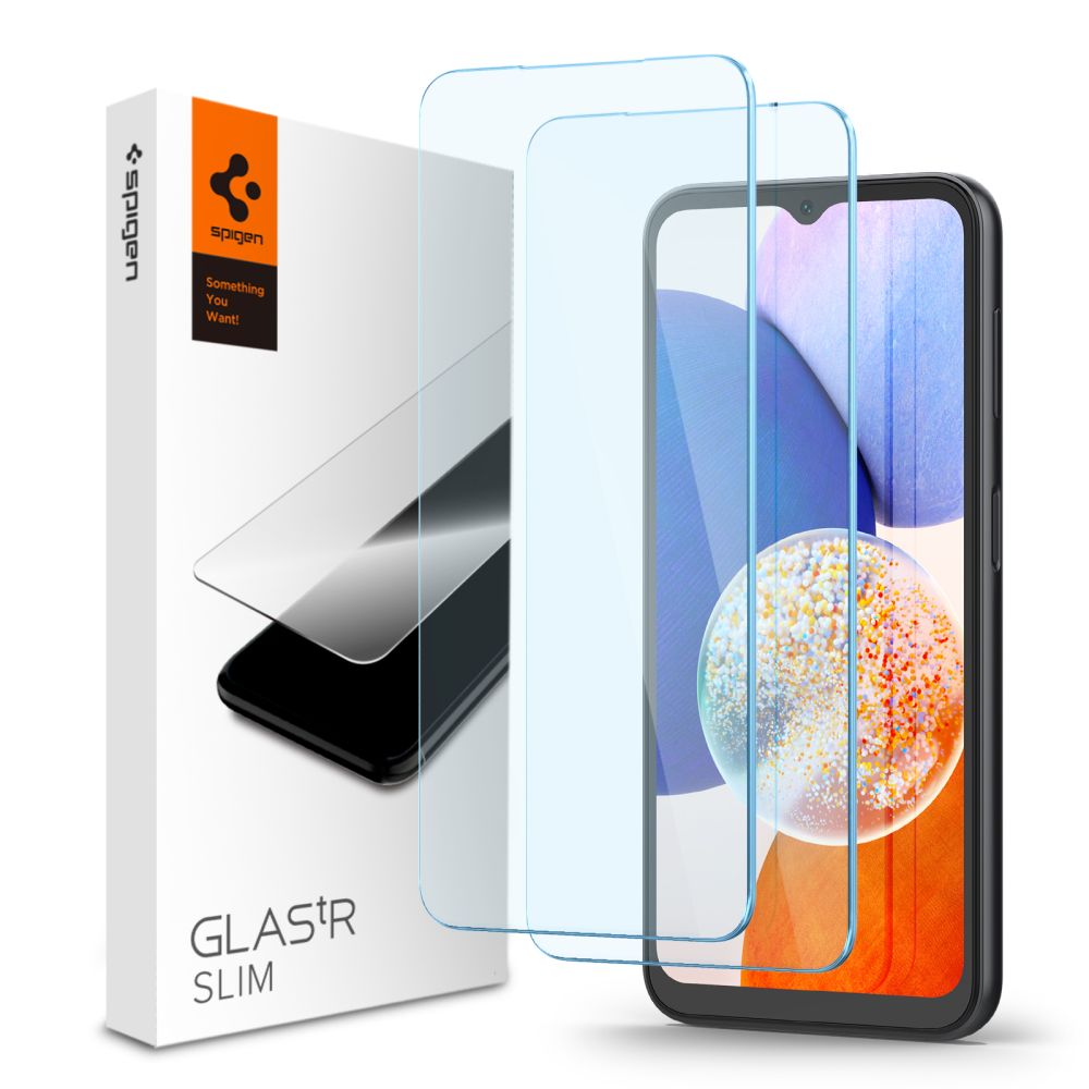 Szko hartowane Spigen Glas.tr Slim 2-pack przeroczyste SAMSUNG Galaxy A14 5G