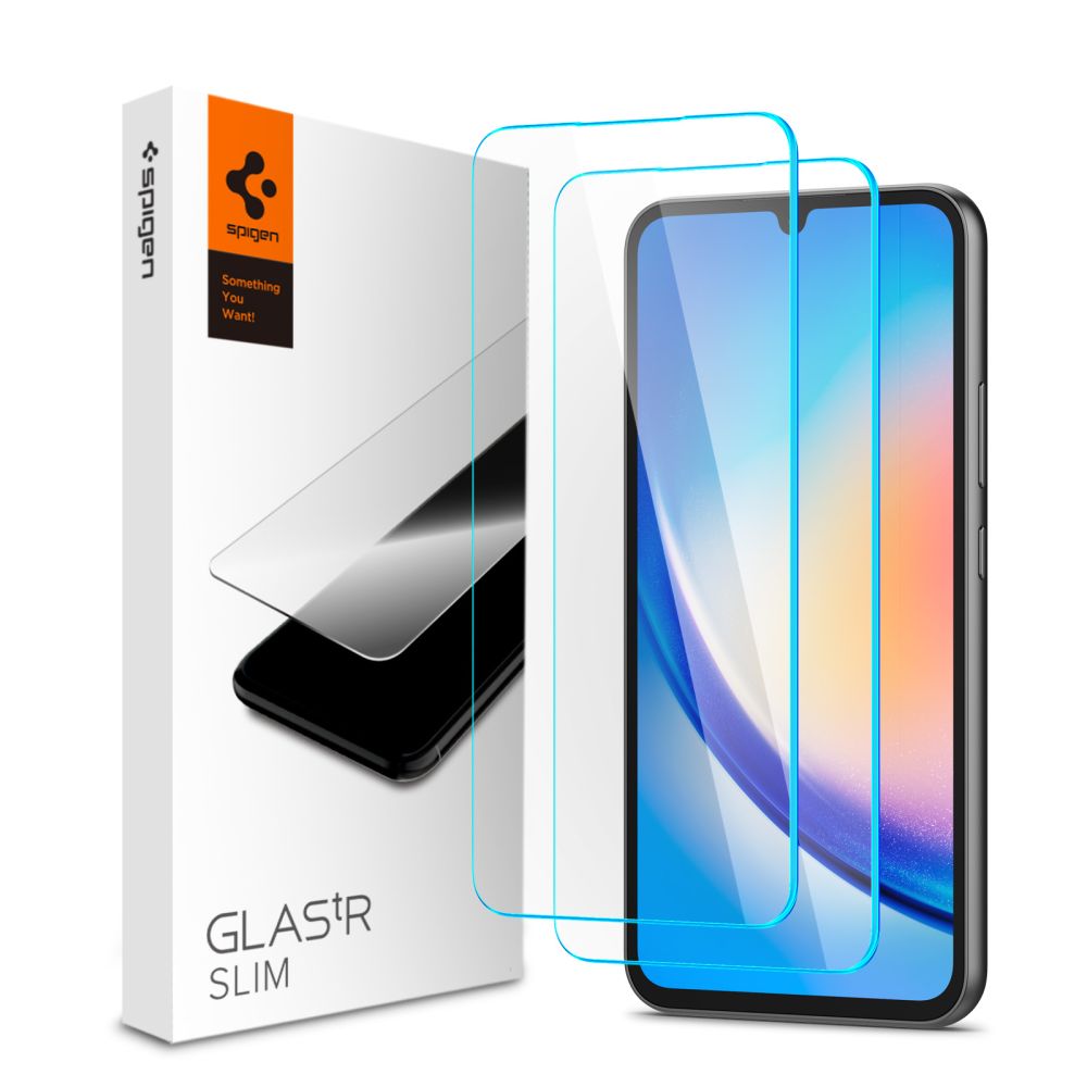 Szko hartowane Spigen Glas.tr Slim 2-pack przeroczyste SAMSUNG Galaxy A34 5G