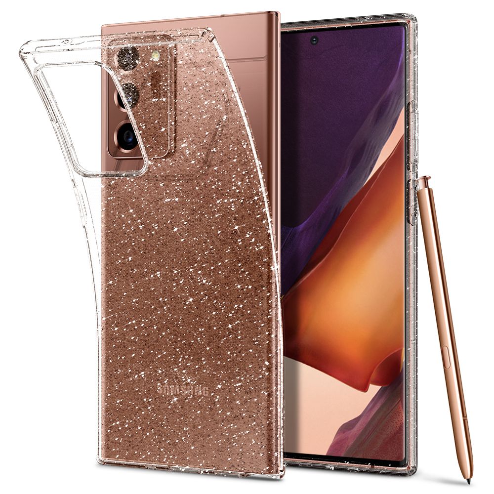 Pokrowiec Etui Spigen Liquid Crystal Glitter Przeroczyste SAMSUNG Galaxy Note 20 Ultra