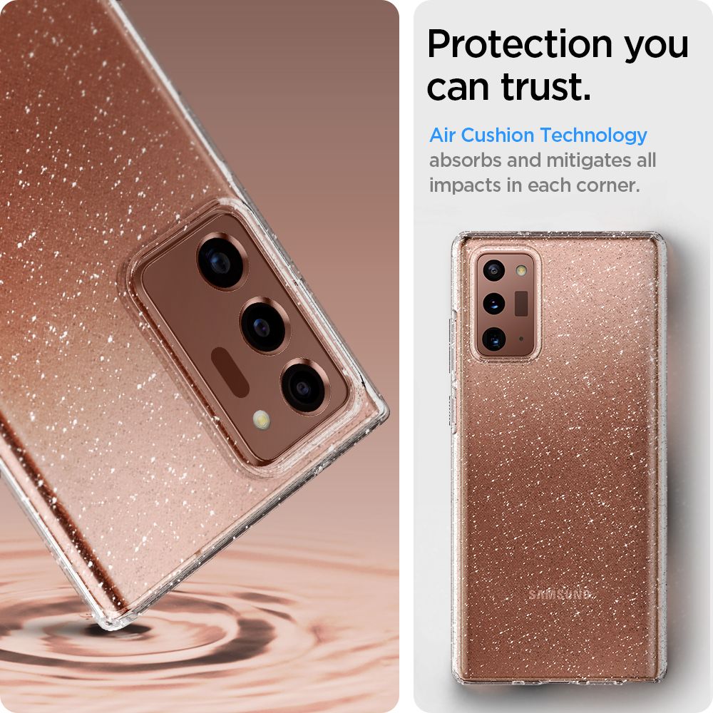 Pokrowiec Etui Spigen Liquid Crystal Glitter Przeroczyste SAMSUNG Galaxy Note 20 Ultra / 9