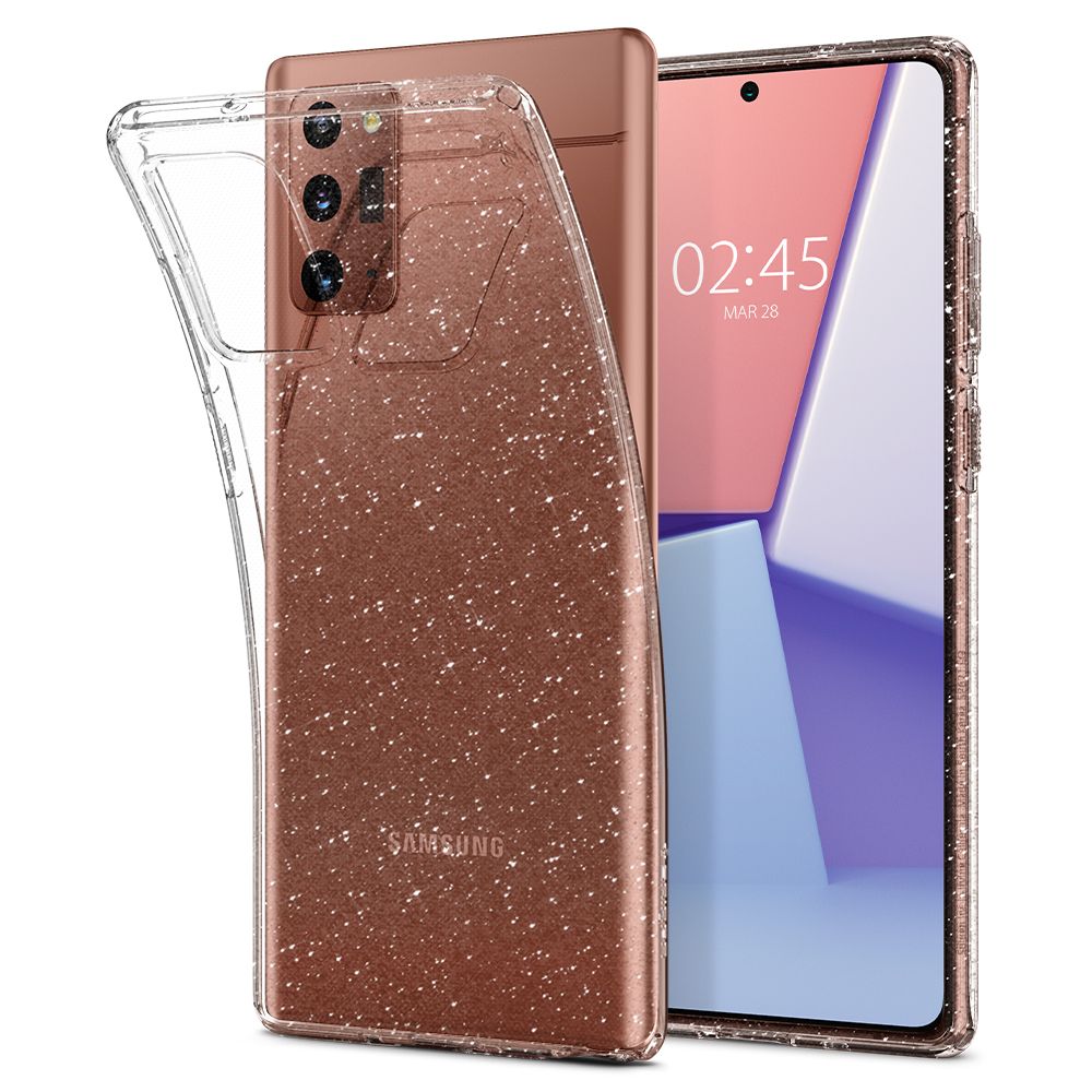 Pokrowiec Etui Spigen Liquid Crystal Glitter Przeroczyste SAMSUNG Galaxy Note 20