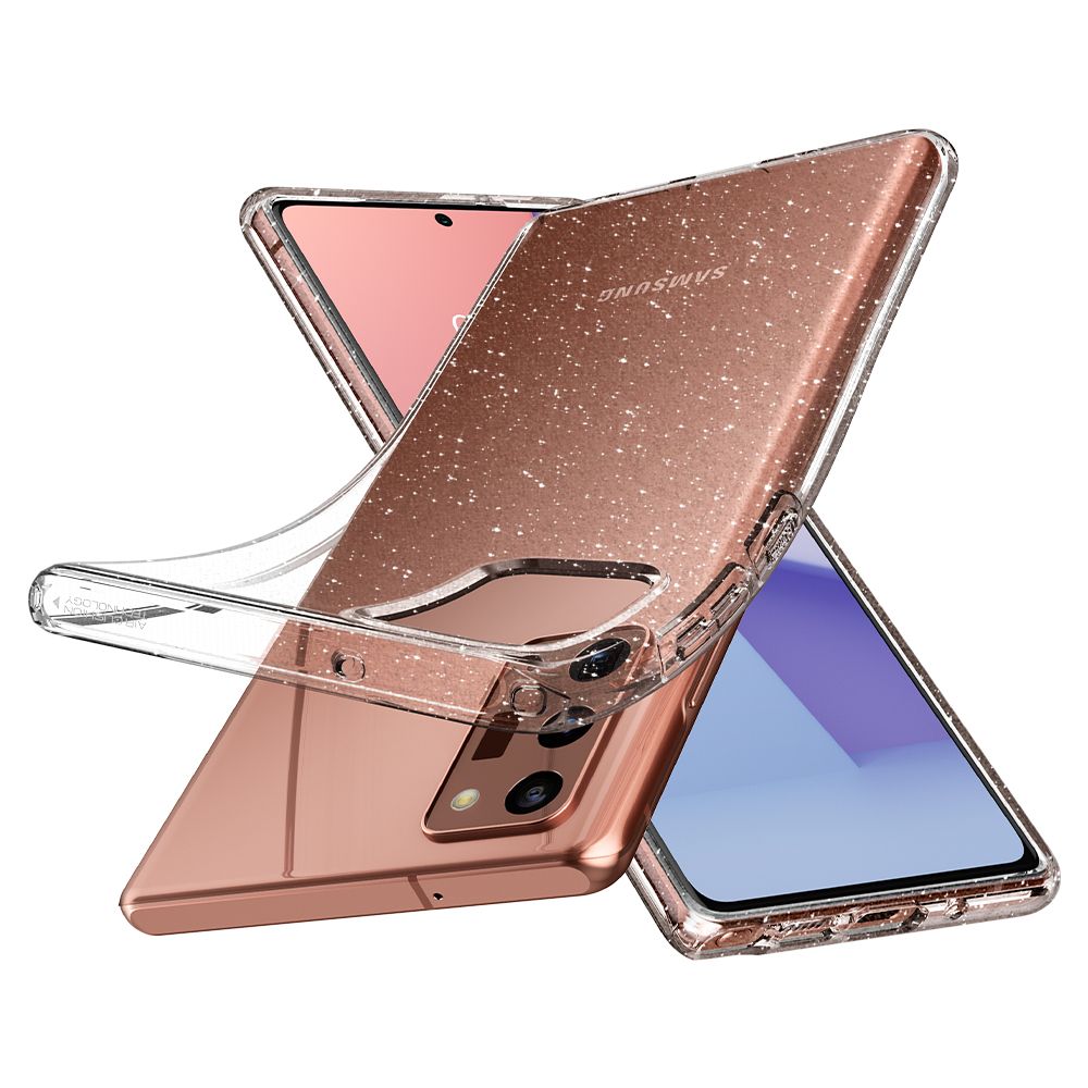 Pokrowiec Etui Spigen Liquid Crystal Glitter Przeroczyste SAMSUNG Galaxy Note 20 / 4