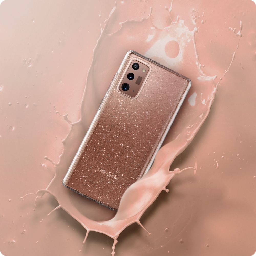 Pokrowiec Etui Spigen Liquid Crystal Glitter Przeroczyste SAMSUNG Galaxy Note 20 / 5