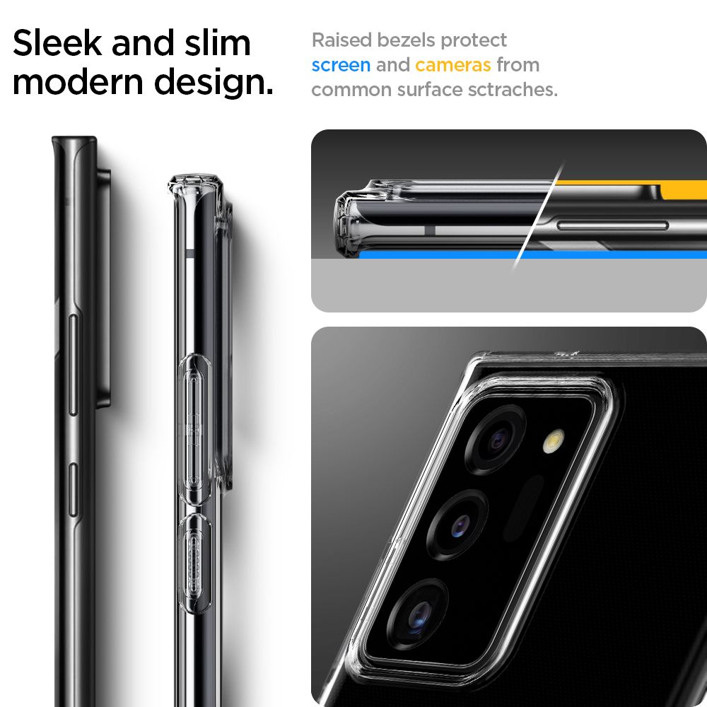 Pokrowiec etui silikonowe Spigen Liquid Crystal Przeroczyste SAMSUNG Galaxy Note 20 Ultra / 5