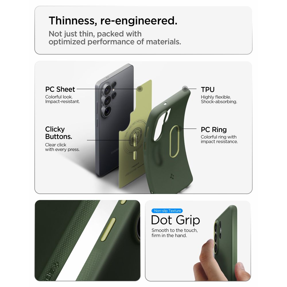 Pokrowiec Spigen Nano Pop Mag Magsafe Avo zielone SAMSUNG Galaxy S26 Ultra / 9