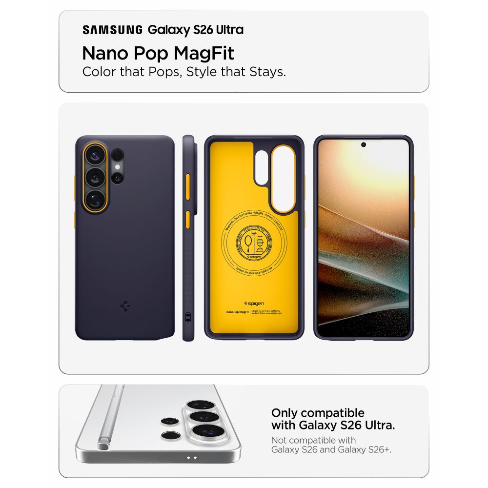 Pokrowiec Spigen Nano Pop Mag Magsafe Niebieskie berry granatowe SAMSUNG Galaxy S26 Ultra / 8
