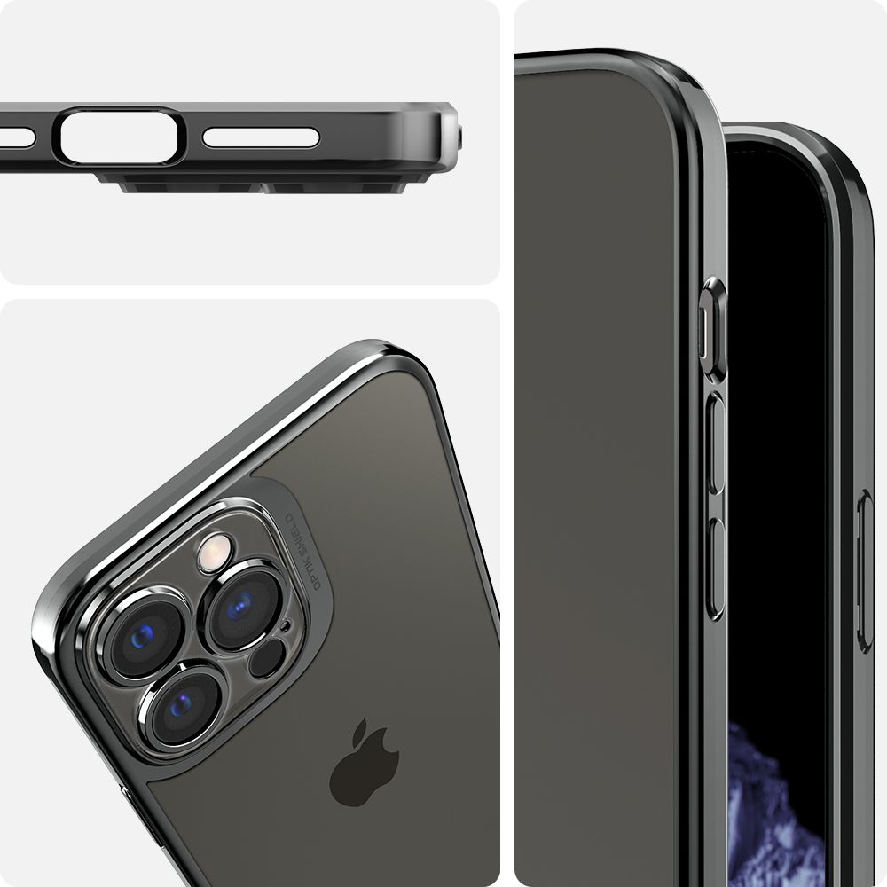 Pokrowiec Spigen Optik Crystal Chrome grey APPLE iPhone 13 Pro Max / 6 Pokrowiec Spigen Optik Crystal Chrome grey APPLE iPhone 13 Pro Max / 6