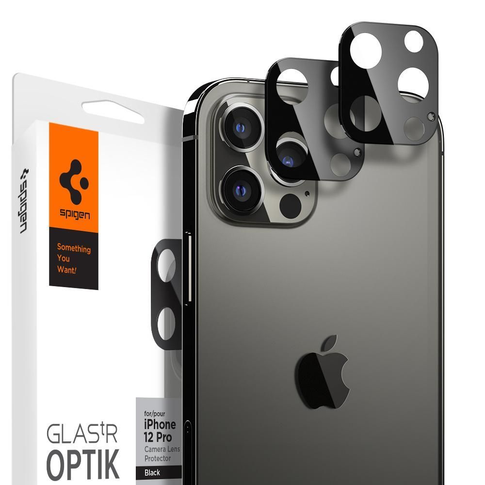 Szko hartowane Spigen Optik.tr Camera Lens czarne APPLE iPhone 12