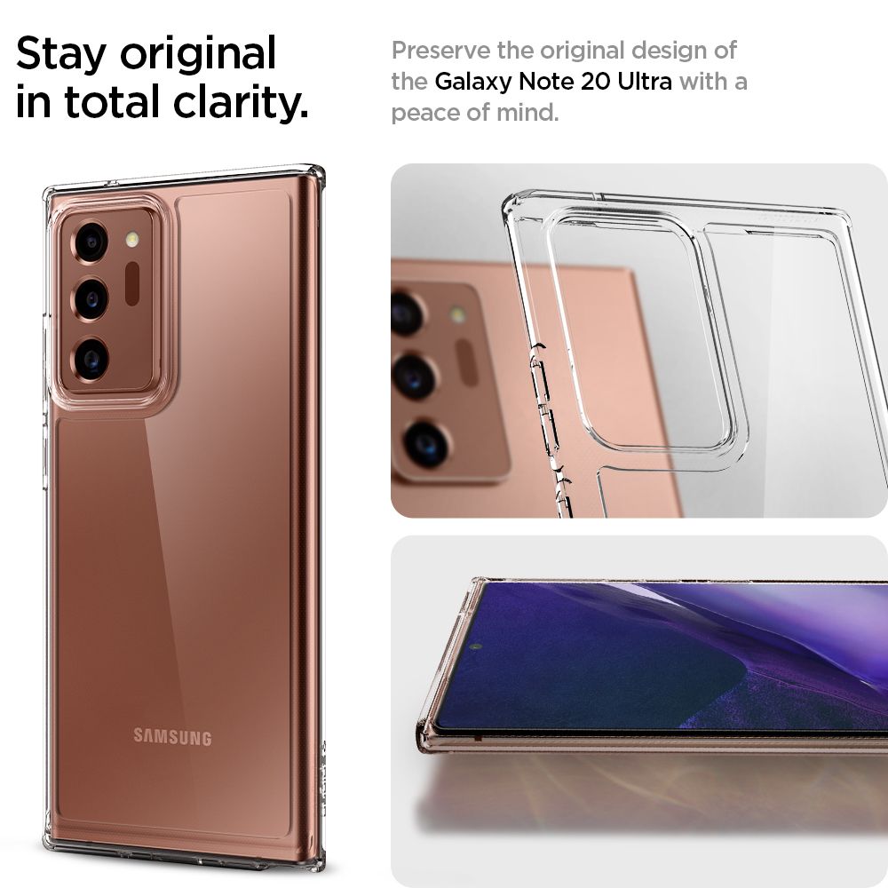 Pokrowiec etui Spigen Ultra Hybrid Crystal Przeroczyste SAMSUNG Galaxy Note 20 Ultra / 11