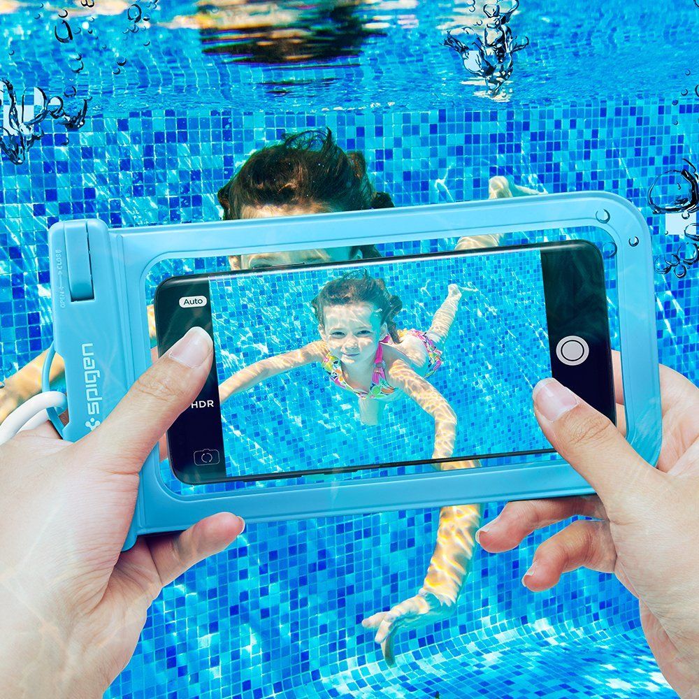 Pokrowiec etui wodoszczelne Spigen Velo A600 niebieskie SAMSUNG Galaxy A5 / 3