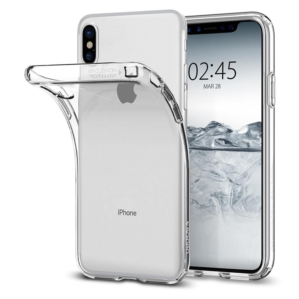 Pokrowiec etui Spigen Liquid Crystal Przeroczyste APPLE iPhone X / 5