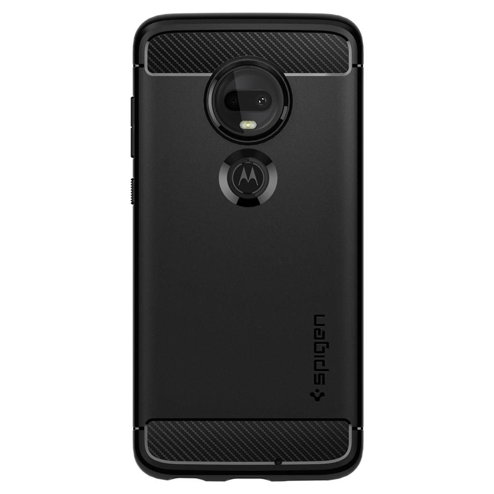 Pokrowiec etui Spigen Rugged Armor czarne MOTOROLA Moto G7 / 5