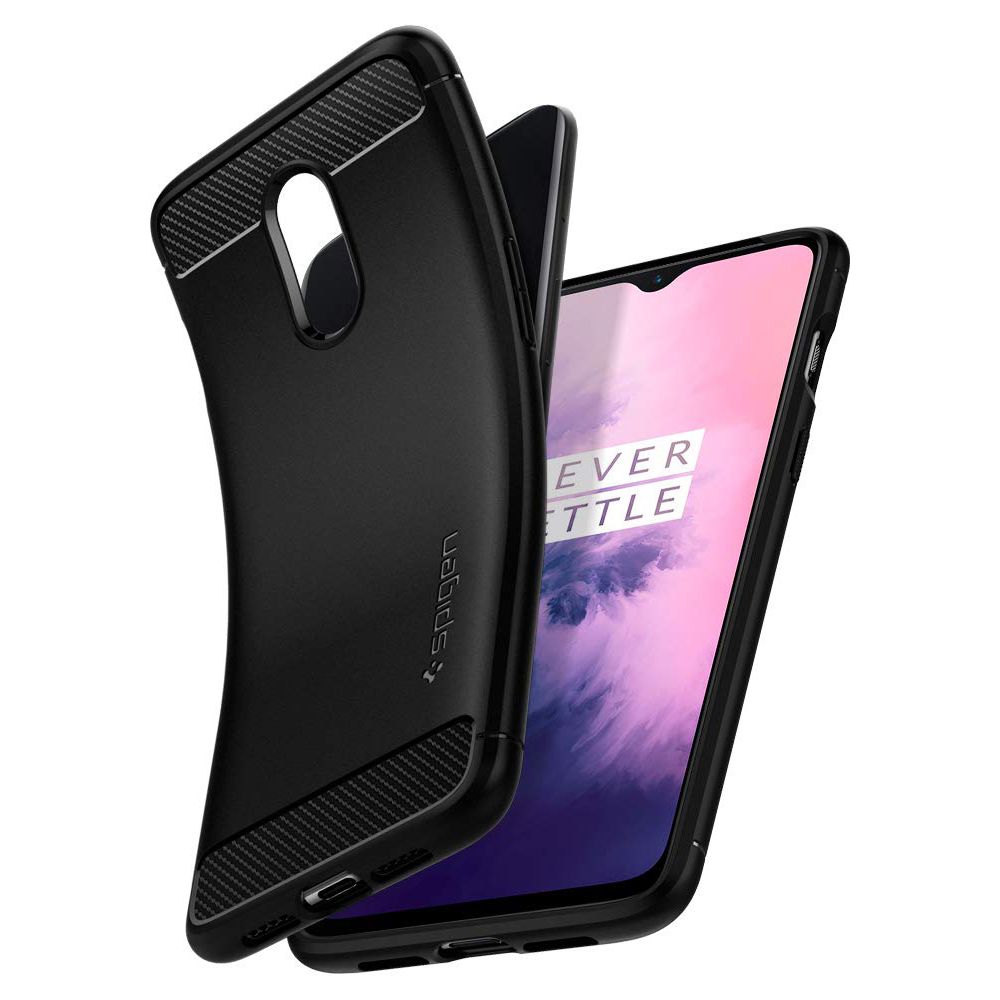Pokrowiec etui Spigen Rugged Armor czarne OnePlus 7 / 2